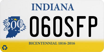 IN license plate 060SFP