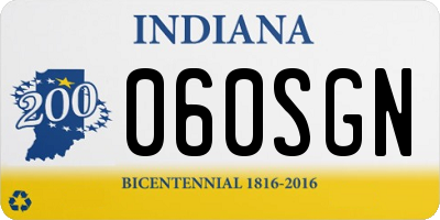 IN license plate 060SGN