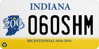 IN license plate 060SHM
