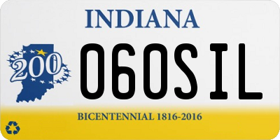 IN license plate 060SIL