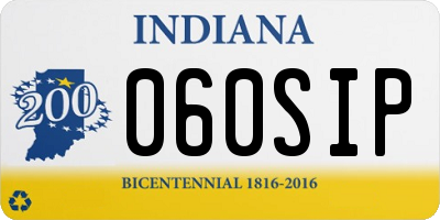 IN license plate 060SIP