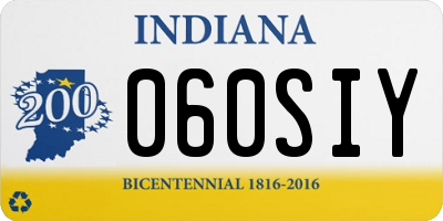 IN license plate 060SIY