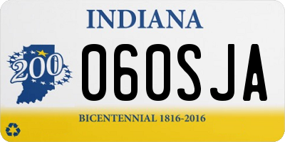 IN license plate 060SJA