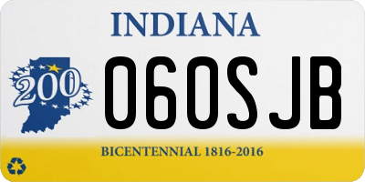 IN license plate 060SJB