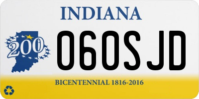 IN license plate 060SJD