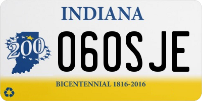 IN license plate 060SJE