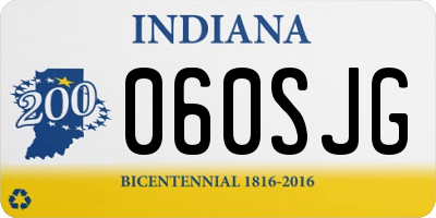IN license plate 060SJG
