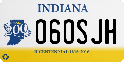 IN license plate 060SJH