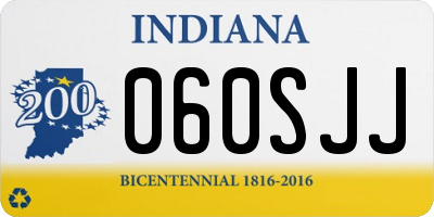 IN license plate 060SJJ