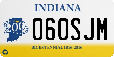 IN license plate 060SJM