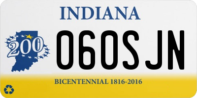 IN license plate 060SJN