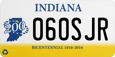 IN license plate 060SJR