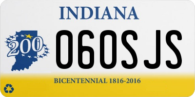 IN license plate 060SJS