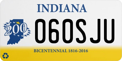IN license plate 060SJU