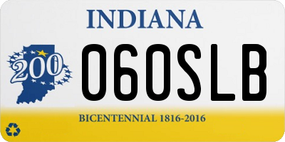 IN license plate 060SLB