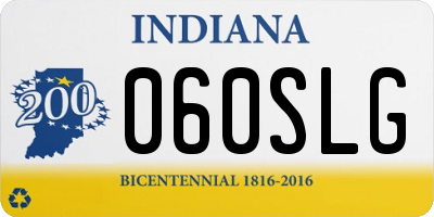 IN license plate 060SLG