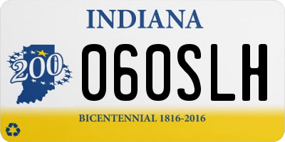 IN license plate 060SLH