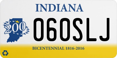 IN license plate 060SLJ