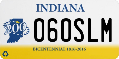 IN license plate 060SLM