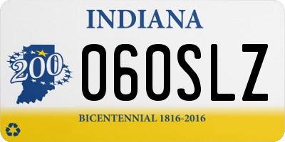 IN license plate 060SLZ