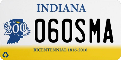 IN license plate 060SMA