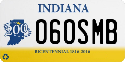 IN license plate 060SMB