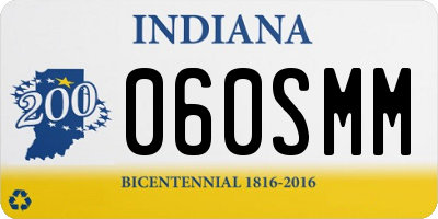 IN license plate 060SMM