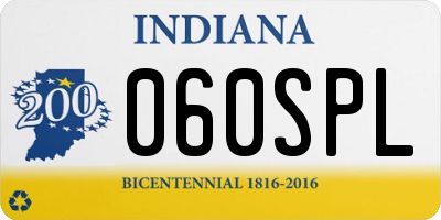 IN license plate 060SPL