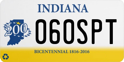 IN license plate 060SPT