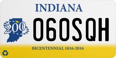 IN license plate 060SQH