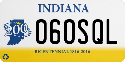 IN license plate 060SQL