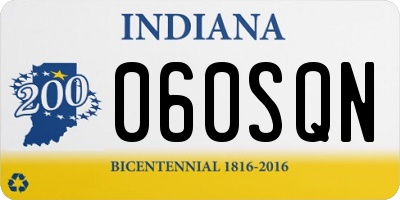 IN license plate 060SQN