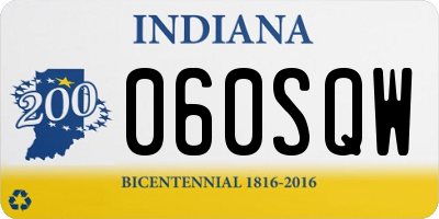 IN license plate 060SQW