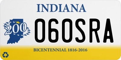 IN license plate 060SRA