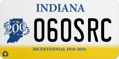 IN license plate 060SRC