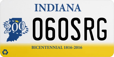 IN license plate 060SRG