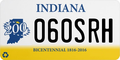 IN license plate 060SRH
