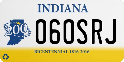 IN license plate 060SRJ