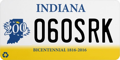 IN license plate 060SRK