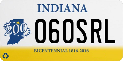 IN license plate 060SRL