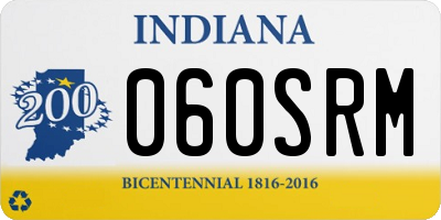 IN license plate 060SRM