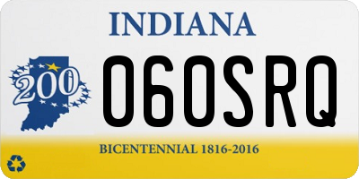 IN license plate 060SRQ