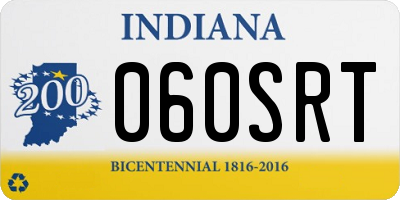 IN license plate 060SRT