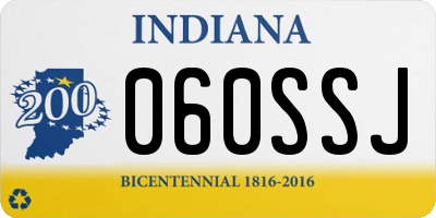 IN license plate 060SSJ