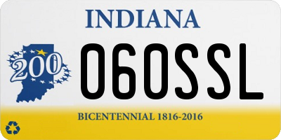 IN license plate 060SSL