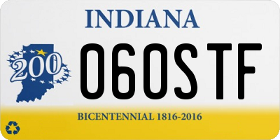 IN license plate 060STF