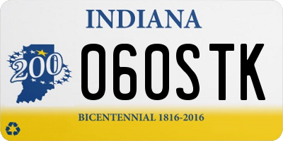 IN license plate 060STK