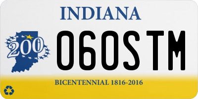 IN license plate 060STM