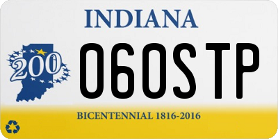 IN license plate 060STP