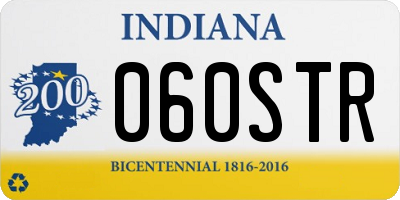 IN license plate 060STR